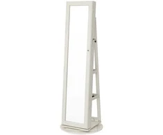 Songmics Papuošalų spintelė, 162x55x55 cm, balta
