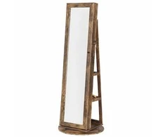 Songmics Papuošalų spintelė, 162x55x55 cm, ruda