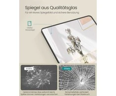 Songmics Pilno ilgio veidrodis, 120x40x1.3 cm, juodas