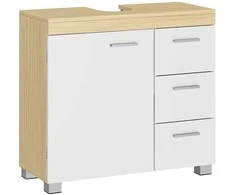 Songmics Praustuvas 70x30x63,8 cm, smėlio spalvos MDF