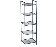 Songmics Sandėliavimo lentyna, 38x30x129,5 cm, juoda