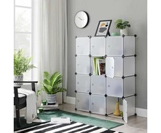 Songmics Sandėliavimo organizatorius, 93x31x123 cm, balta