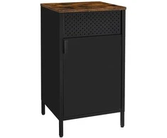 Songmics Sandėliavimo spintelė, 42.5x40x76 cm, juoda