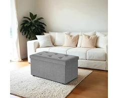 Pufas-daiktadėžė SONGMICS 76x38x38 cm 300 kg