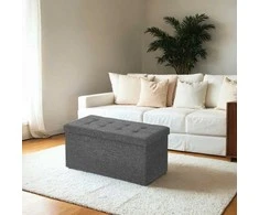 Songmics Pufas su daiktadėže 76x38x38 cm, 300 kg apkrova