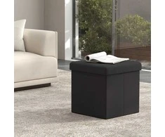 Songmics Pufas su daiktadėže, 38x38x38 cm, 300 kg apkrova