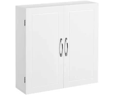 Songmics Sieninė spintelė 60x18x60 cm Balta MDF
