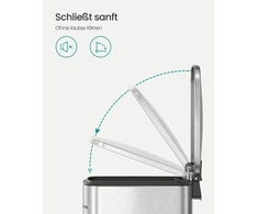 Songmics Kosmetikos dėžė 6 litrų metalinio sidabro spalvos