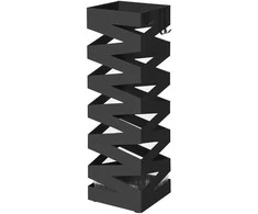 Songmics Skėčių stovas, 15.5x15.5x49 cm, juodas