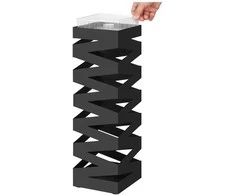 Songmics Skėčių stovas, 15.5x15.5x49 cm, juodas
