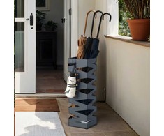 Songmics Skėčių stovas, metalas, 15.5x15.5x49 cm, pilka