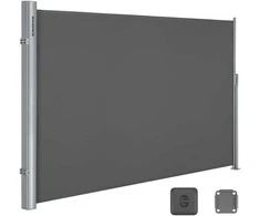 Songmics Šoninė markizė, 160x400 cm, pilka