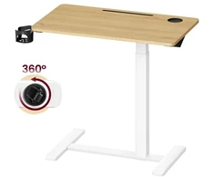 Songmics Reguliuojamo aukščio stalas 80 x 45 x (65–102) cm