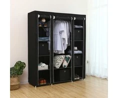 Songmics Spinta, 150x45x175 cm, Juoda