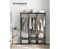Songmics Spinta, 40x141x180 cm, Juoda
