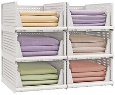 Songmics Spintos organizatorių rinkinys, 43x33x18.5 cm, balta, plastikas