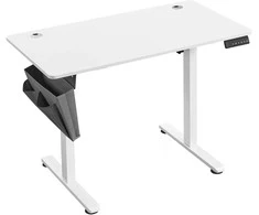 Songmics Stalinio stalo aukštis reguliuojamas 120x60x120 cm, baltas plienas