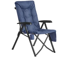 Songmics Kempingo kėdė, reguliuojamas atlošas 95°–150°, 6 cm paminkštinimas