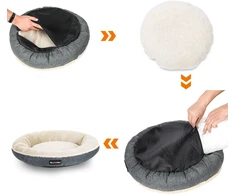 Songmics Feandrea Šuns gultas apvalus Ø 65 cm