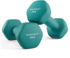 Songmics Svarmenų rinkinys 20x9x8.5 cm žalsvai mėlynas neoprenas