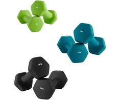 Songmics Svarmenų rinkinys, 2x1 kg 2x2 kg 2x3 kg, Šviesiai žalia Akvamarino mėlyna