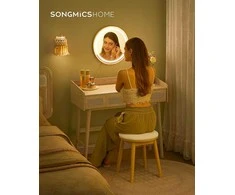Songmics Tualetinis staliukas, 90x43x82 cm, smėlio spalvos