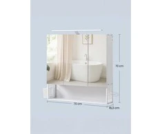 Songmics Vonios kambario spintelė su LED apšvietimu, 14,6 x 70 cm