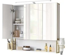 Songmics Vonios kambario spintelė su LED apšvietimu 14,6 x 70 cm