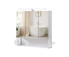 Songmics Vonios kambario spintelė su LED apšvietimu, 14,6 x 70 cm