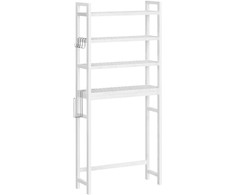 Songmics Virš tualeto laikymo lentyna, 63x26x185 cm, balta