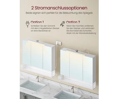 Songmics Vasagle Vonios spintelė su 3 durelėmis 16,5 x 90 x 75 cm debesų spalvos balta