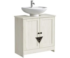 Songmics Vonios spintelė, 30x60x61.2 cm, Balta, Medis