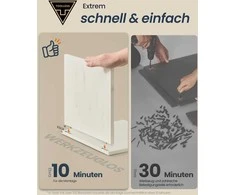 Songmics Vonios spintelė 60x30x60 cm Balta MDF