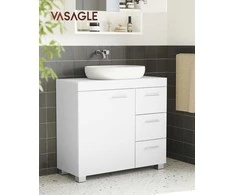 Songmics Vonios spintelė 70x30x63,8 cm Balta Saugykla