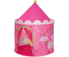 SONGMICS vaikiška žaidimų palapinė princesės pilis 101 x 101 x 135 cm LPT04PY