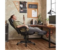 Songmics Žaidimų kėdė 70.9x65.5x119.7 cm Juoda