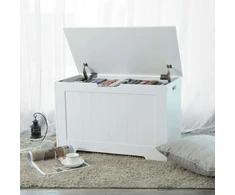 Songmics Vasagle Balta MDF skrynia