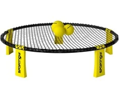 SPORTNOW Roundnet rinkinys, žaidimo komplektas su tinklu, 3 kamuoliukais, krepšiu nešiojimui ir pompa, Spikeball rinkinys sodui, paplūdimiui, parkui ar vidaus patalpoms