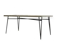 Stalas, Adesso, 180 cm, Pilka ir Bežinė