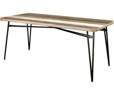 Stalas, Adesso, 180 cm, Pilka ir Bežinė