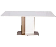 Stalas, Modig, 180 cm, Baltas, Rožinio aukso spalva