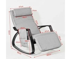 Sobuy Supamasis krėslas su saugykla Lounge chair FST20-HG