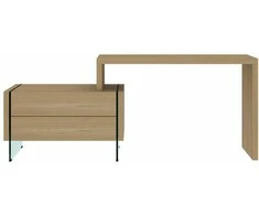 Kampinis staliukas, 120 cm, Soho, rudas