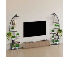 Vevor Augalų stovas, 55x26x166,5 cm, juodas, metalas, vidaus augalų ekspozicija (Ekspozicinė prekė)