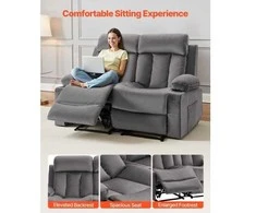 VEVOR Elektrinė dvivietė sofa su masažu ir USB