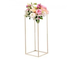 Vevor 60 cm aukso gėlių stovas vestuvėms