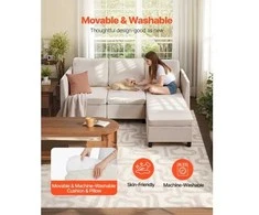 VEVOR Modulinė sofa lova su paslėpta saugykla