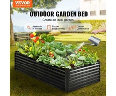 Vevor Cinkuoto metalo sodinukų dėžė 240x120x60cm