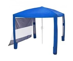 Vevor Paplūdimio pavėsinė su šonine siena, 2.4 x 2.4 m