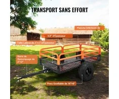 Vevor Plieninė priekaba ATV transportui, iki 680 kg